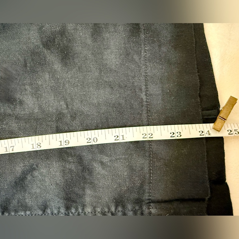 NWT Anthropologie Maeve The Colette Skirt in Black Linen Edition Size Medium - Picture 15 of 15
